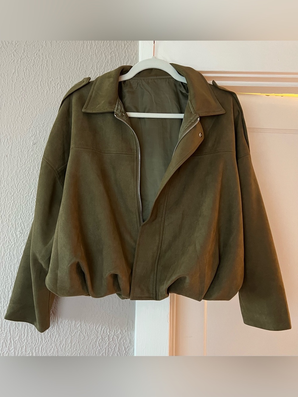 Army Green Military Short Jacket